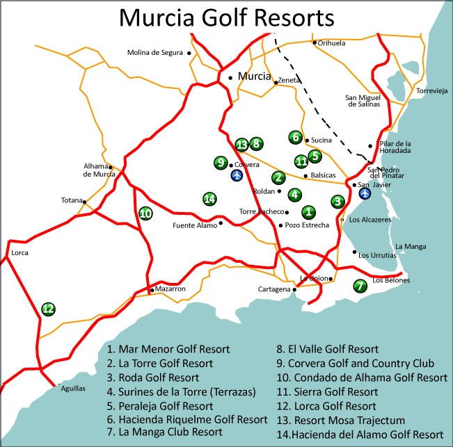 Murcia golf resorts